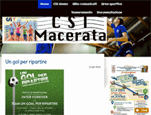 Tablet Screenshot of csimacerata.net